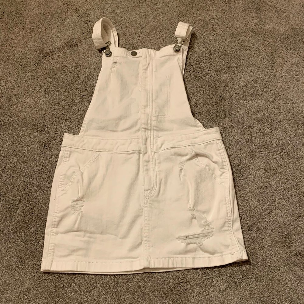 NWOT Hollister White Shortalls Size Small